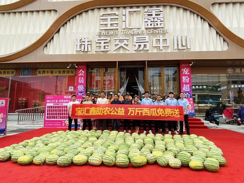暴雨无情人有情 万斤西瓜暖心行 郑州宝汇鑫珠宝城携手东大街博爱社区开展爱心助农公益活动
